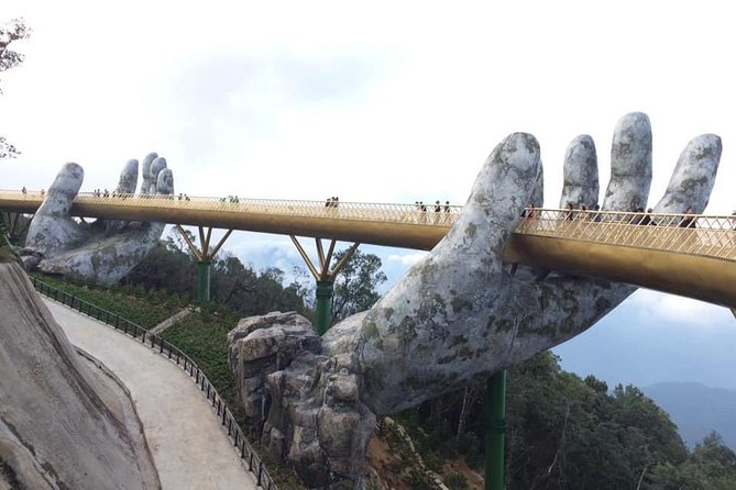 Golden Bridge-Marble Mountain-Hoi An City -Boat Ride-Night Market - Marble Mountain adds caves, stone, and a second setting