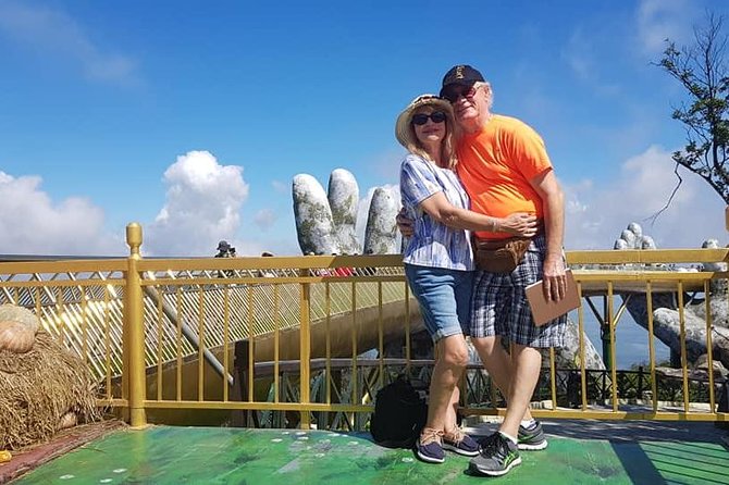 Golden Bridge-Marble Mountain-Hoi An City -Boat Ride-Night Market - Golden Bridge delivers the famous photograph
