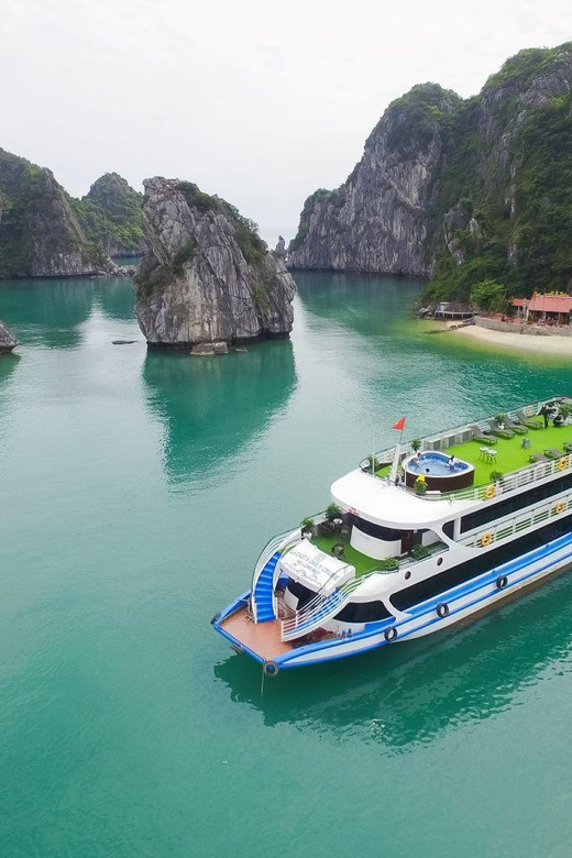Ha Long Bay 8 hours daily tour on LA CASTA DAILY CRUISE - Walking through Sung Sot Cave