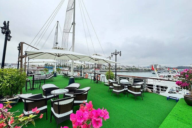 Ha Long Bay Luxury Day Cruise with Buffet Lunch, Caves & Kayaking - Ti Top Island offers a choice of effort