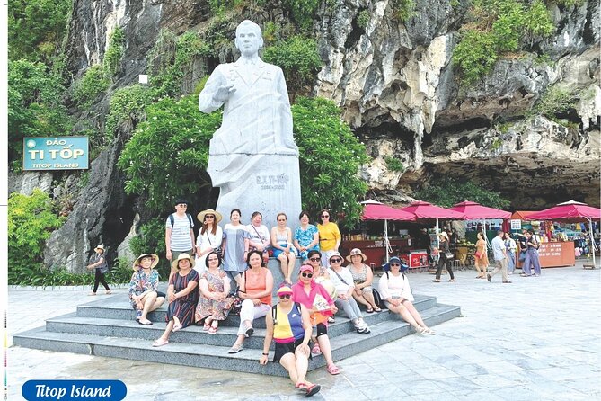 Halong 6 hours Boat tour with Cave, Kayak, lunch, transfer high-way from Hanoi - Sung Sot Cave and its 400-step climb