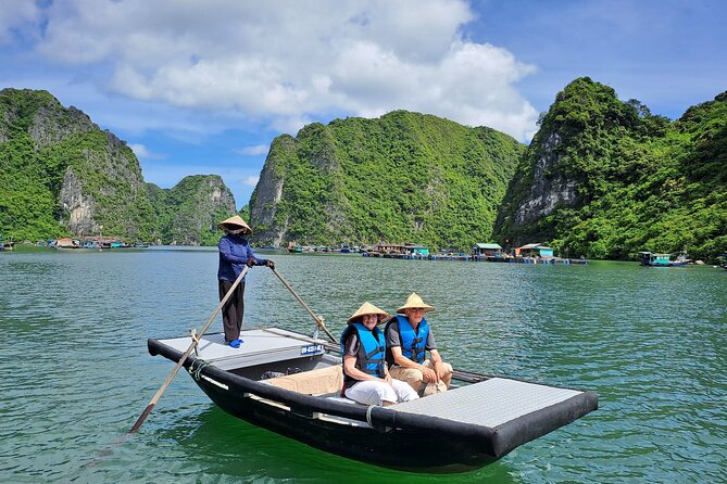 Halong & Bai Tu Long Luxury Day Tour - Fishing village & Kayak - Vung Vieng Fishing Village by kayak or bamboo boat