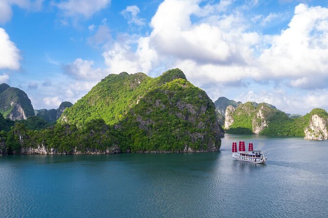 Halong & Bai Tu Long Luxury Day Tour - Fishing village & Kayak - Open-deck time and sunset over the bay
