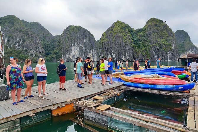 Halong Bay 2 days on classic cruise, small group, biking-kayaking - Sunset, cooking, and the evening onboard