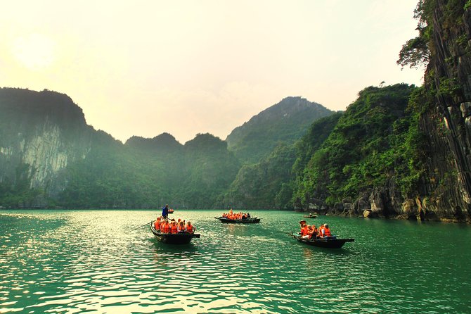 Halong Bay 2D1N BEST CRUISES All-Inclusive: Transfer, Meals, Kayak, Cave, Island - Day One: Limestone Islands, Titop Island, and Sung Sot Cave