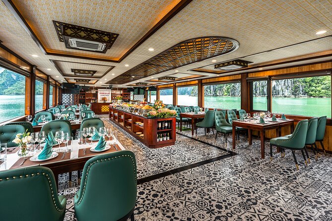 Halong bay 5star Cruise Day Trip: Buffet lunch & Limousine bus - Titop Island and the 400-step climb