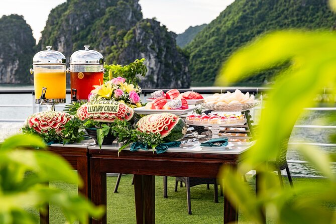 Halong bay 5star Cruise Day Trip: Buffet lunch & Limousine bus - Boarding at Tuan Chau Marina at 11:45