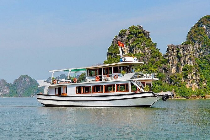 Halong Bay Cruise Luxury Full Day Tours - Seeing Halong Bay from the sundeck
