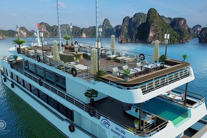 Halong Bay Day Tour By Diamond Era Cruise,Titop,Sung Sot & kayak - Buffet lunch: plenty of choice, limited calm