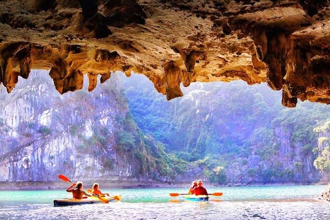 Halong Bay Day Tour By Diamond Era Cruise,Titop,Sung Sot & kayak - Titop Island: beach, steps, and a hard choice