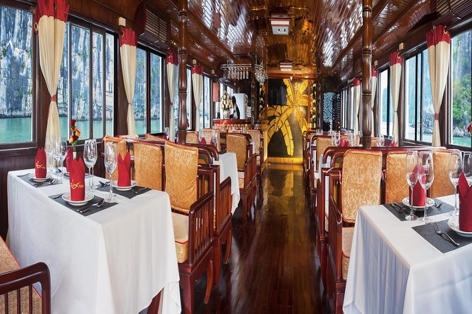 Halong Bay Full-Day with 6 Hour Cruise Kayaking, Swimming, Lunch - Hang Luon gives you the day’s best choice