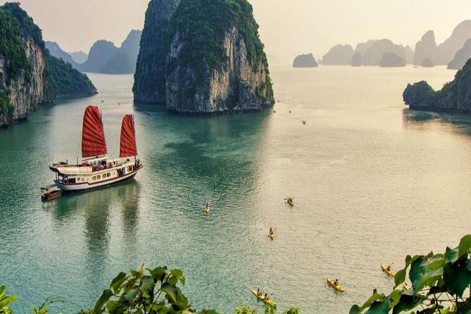 Halong Bay Full Day with Kayaking, Hiking viewpoint, Cave - Deluxe To Luxury - Titop Island and Its 420-Step Viewpoint