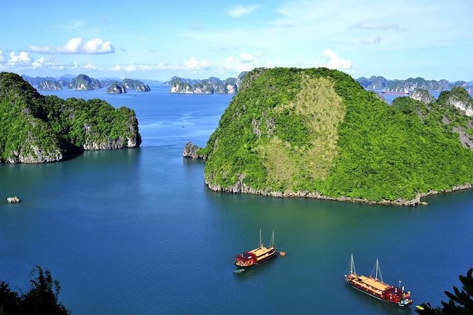 Halong Bay Full Day with Kayaking, Hiking viewpoint, Cave - Deluxe To Luxury - Sunset Tea, Cake, Fruit, and the Ride Back