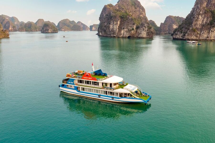 Halong Bay: Luxury Day Cruise with Buffet, Kayak, Swim - Sunset party on the return cruise