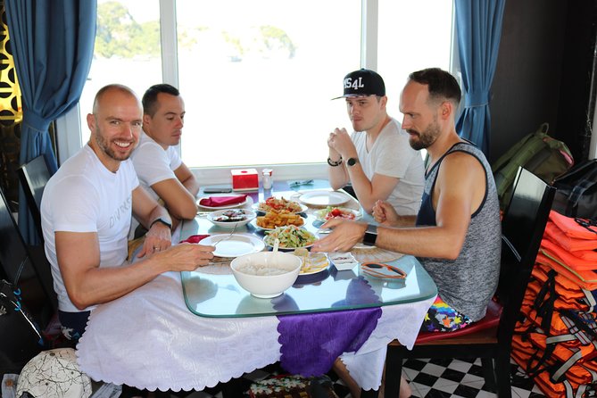 Halong Day Tour: Islands, Cave, Kayak. Lunch. Transfers - Lunch on board with local seafood