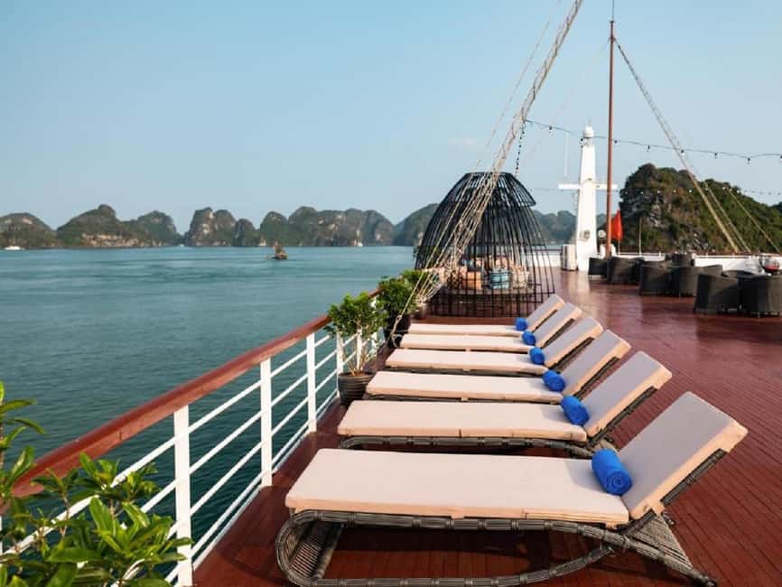 Hanoi: 2-Day Ha Long & Lan Ha Bay 5-Star Boat with Balcony - Cabin, food, and onboard comfort