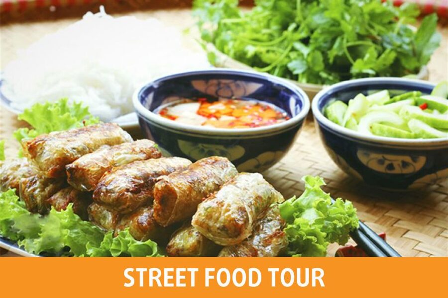 Hanoi: 7 Tastings Street Food Tour with Train Street - Vietnamese pizza and crispy snacks keep the menu playful