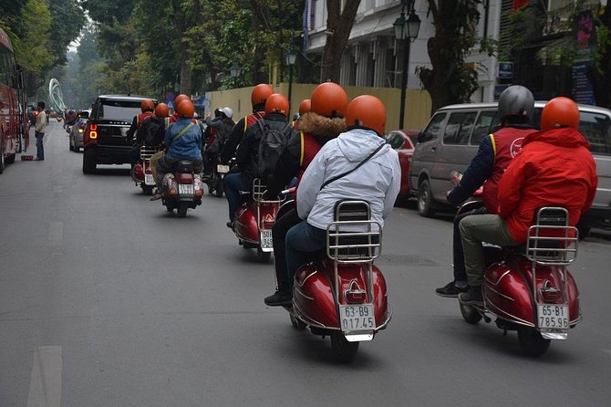 Hanoi Back Streets Vespa Tours: Hanoi Insider Vintage Vespa Tour - Huu Tiep Lake and the B-52 wreck