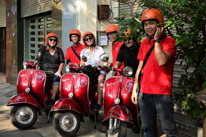 Hanoi Back Streets Vespa Tours: Hanoi Insider Vintage Vespa Tour - Reunification Railway Street, where the tracks run through daily life