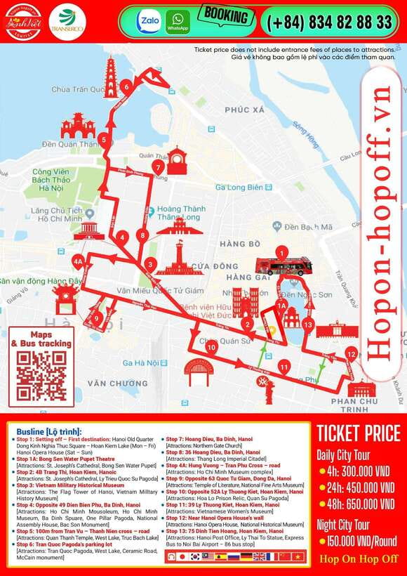 Hanoi: Centuries of Highlights in 1 Hour by Open-Top Bus - Starting at Hoan Kiem Lake and the Old Quarter