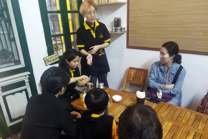 Hanoi Egg Coffee Class and Street Food Walking Tour - Who will get the most from the $36 price