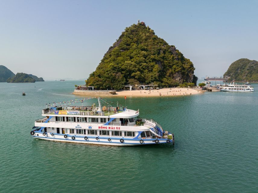 Hanoi: Halong Bay Day Trip with Titop Island, Cave, & Kayak - Titop Island, stairs, swimming, and the best panorama