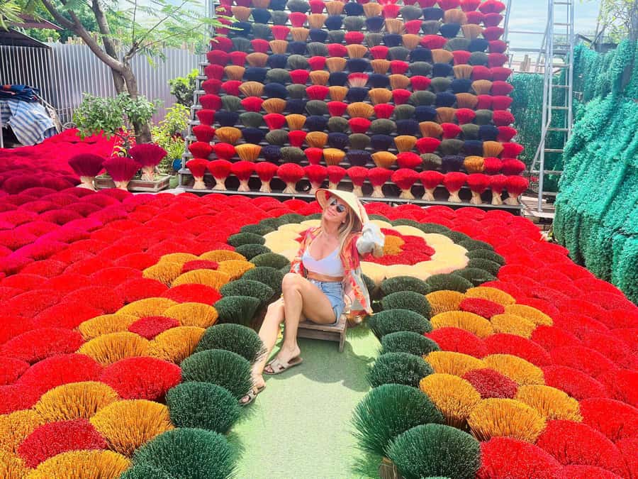 Hanoi: Incense Village, Hat-Making & Ninh Binh, Tam Coc Tour - Chuong Conical Hat Craft Village and a souvenir you make yourself