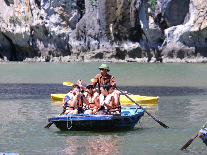 Hanoi: Islands & Caves Ha Long Cruise with Lunch & Kayaking - A seafood lunch with Fighting Cock in view