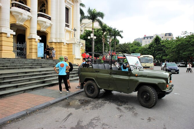 Hanoi Jeep Foodie Tours Led By Women - Ba Dinh Square after dark