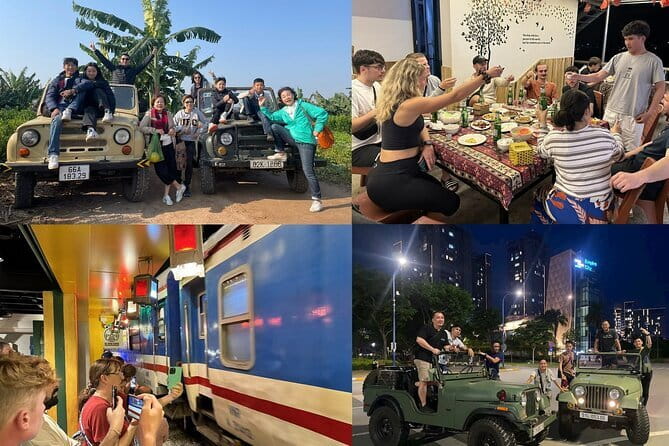 Hanoi Jeep Night Street Foodie Tour, Train Street and Egg Coffee - Starting in the Old Quarter at 6 p.m.