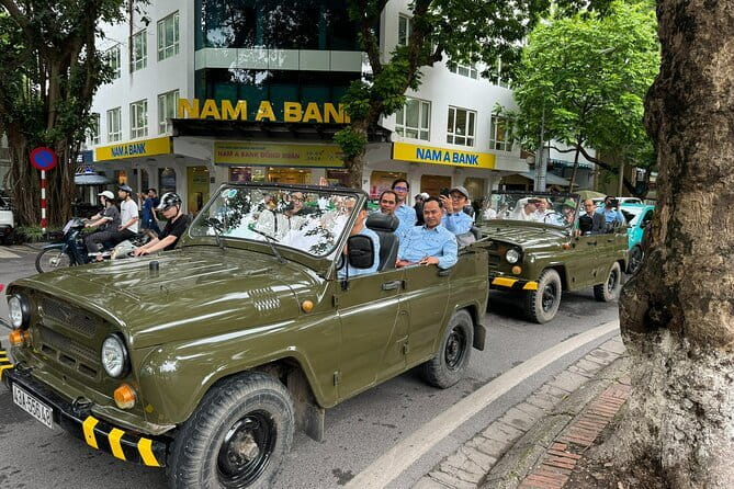 Hanoi Jeep Night Street Foodie Tour, Train Street and Egg Coffee - Crossing Ba Dinh and Hanoi’s formal side