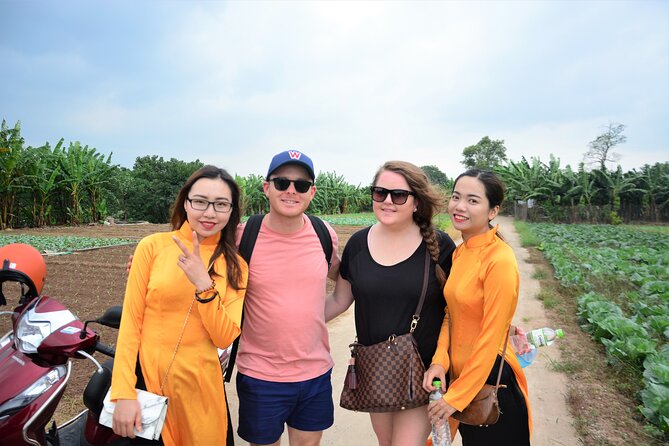Hanoi Motorbike Led By Women: Hanoi Countryside Motorbike Tours - Lại Đà: temple, pagoda, and a private bonsai garden