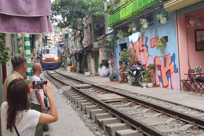 Hanoi Motorbike Tour: Food, Culture and Fun by Vintage Motorbike - Food at the café on Hang Mam, about one hour