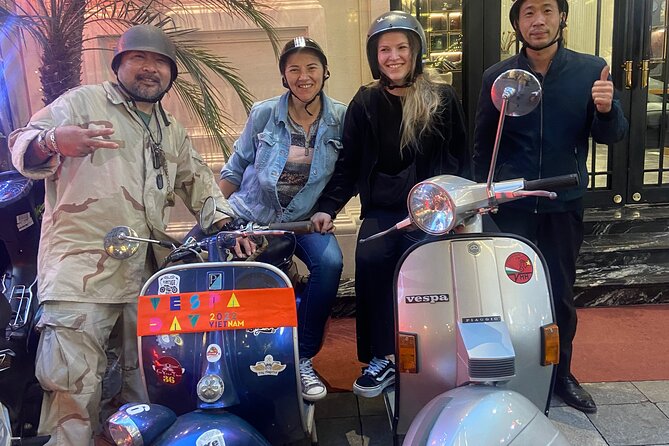 Hanoi Motorbike Tours with Female Riders - Ba Dinh Square explains modern Hanoi