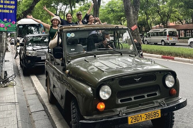 Hanoi Offbeat Jeep Tours - Egg coffee, lotus tea, and a Vietnamese craft stop