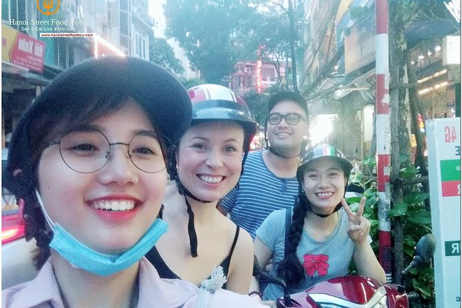 Hanoi old quarter sightseeing & street food eating by Motorcycle - Six to eight stops, with ten foods to try