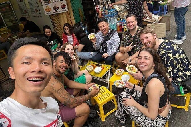 Hanoi Street Food Tour with egg coffee making - Grilled pork noodles bring the meal together