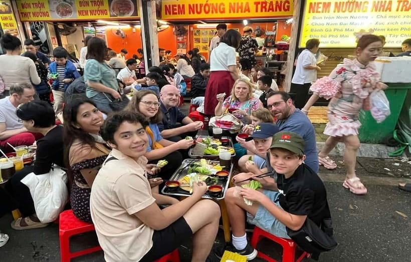Hanoi: Street Food Tour with Train Street & Hidden Alleyways - Local classics: nem, banh duc, and banh cuon