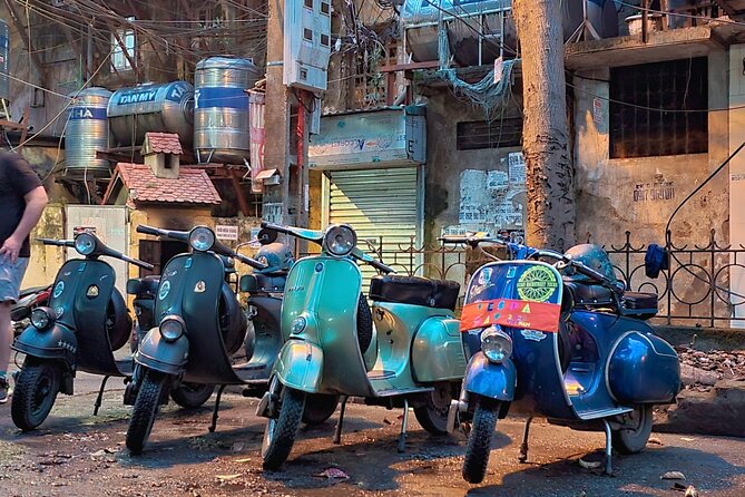 Hanoi Vespa Tours: Food + Culture + Fun on Army Vespa - Watching the train at Hanoi Train Street