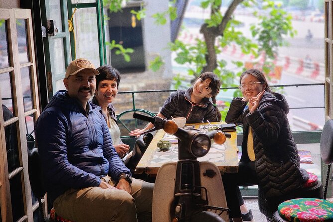 Hanoi Vespa Tours: Food + Culture + Fun on Army Vespa - Food, coffee, and the final cafe stop