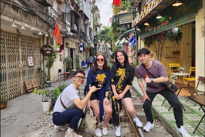 Hanoi Walking Street Food Tour with Train-Street Visit - Train Street is exciting, crowded, and tightly managed