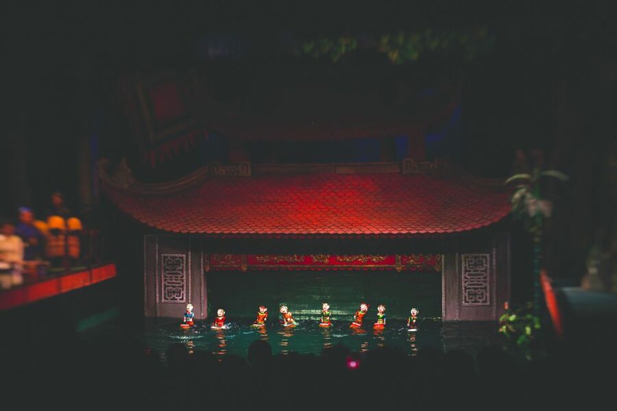 Hanoi: Water Puppet Show Ticket with Hotel Delivery Add-On - Taking your seat inside the 50-minute show