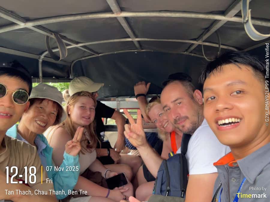 HCM: Authentic Mekong Delta - Boat, TukTuk, Khot Cake Making - Motorboats, islands, and the broad Mekong