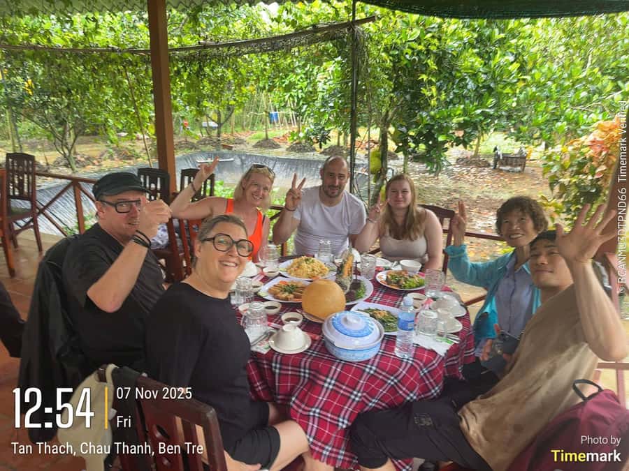 HCM: Authentic Mekong Delta - Boat, TukTuk, Khot Cake Making - Tuk-tuk lanes and the everyday village economy