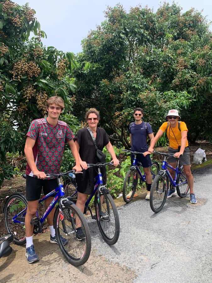 HCM: Authentic Mekong Delta - Boat, TukTuk, Khot Cake Making - Lunch, bicycles, and a change of pace