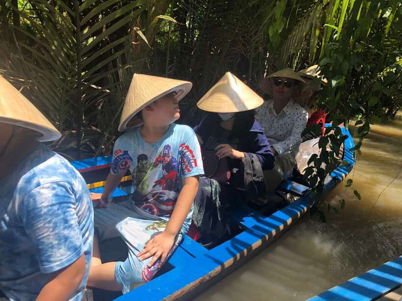 HCM: Mekong Delta Islands Boat & Tuk-Tuk Tour with Tastings - Honey tea, coconut candy, and Bánh Khọt