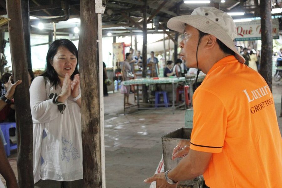 HCM: Mekong Delta, My Tho & Ben Tre Coconut Village - The sampan ride through coconut canals