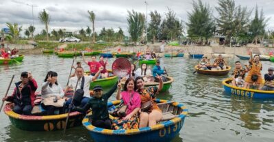 Basket Boat Ride in the Coconut Forest