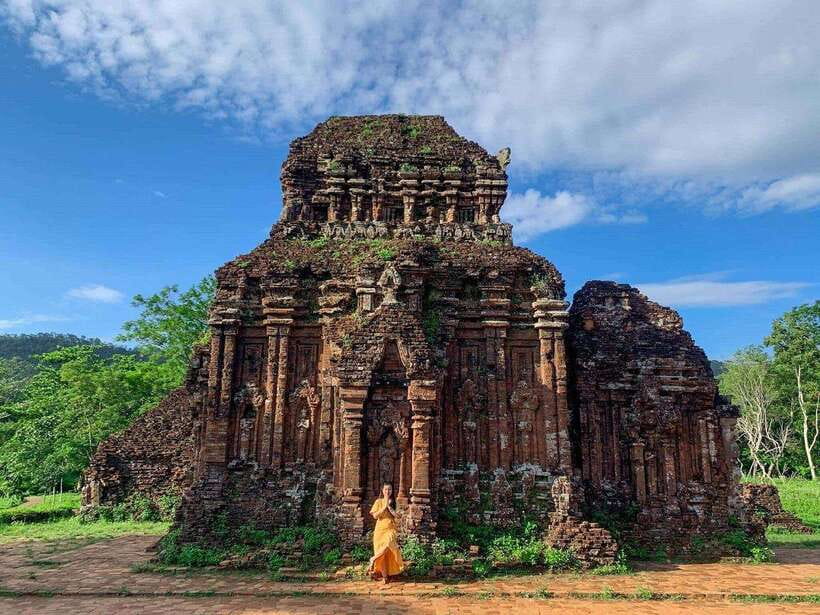 Hoi An/Da Nang: Marble Mountains, Lady Buddha & My Son Trip - Marble Mountains: pagodas, stone carving, and dark cave chambers