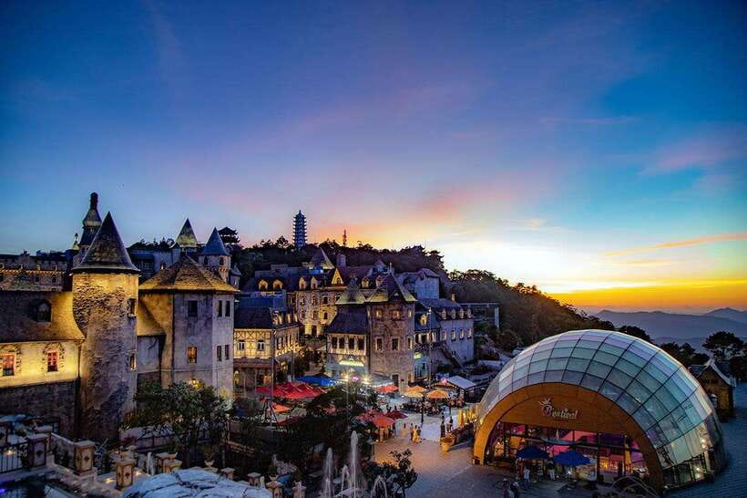Hoi An: Full-day Ba Na Hills & Amazing Golden Bridge - French-style streets, a cathedral, and a change of mood